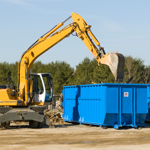 are there any restrictions on where a residential dumpster can be placed in Brownfield Texas